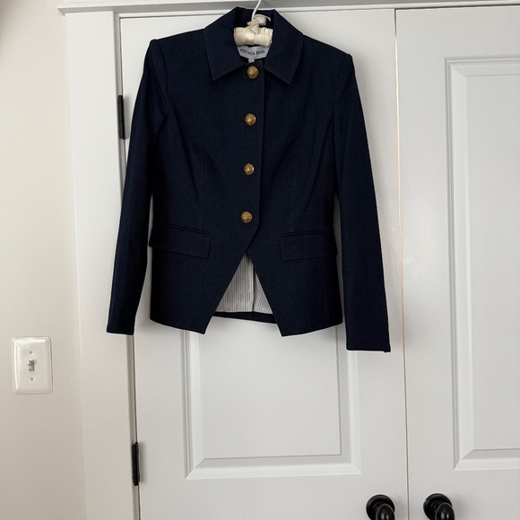 Veronica Beard Aire Dickey Jacket Midnight Denim NEW Sz 4 Gorgeous  $698 - Picture 4 of 9